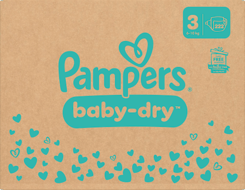 Windeln Baby Dry Gr.3 Midi (6-10 kg), Monatsbox Pampers