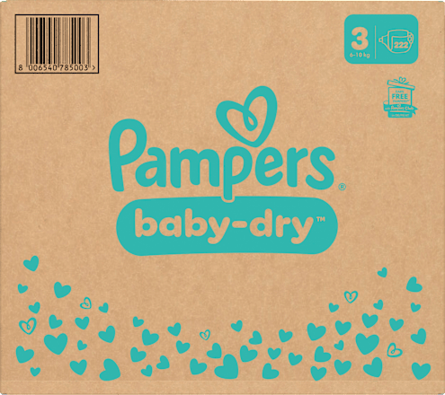 Windeln Baby Dry Gr.3 Midi (6-10 kg), Monatsbox Pampers