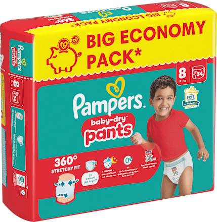 Baby Pants Baby Dry Gr. 8 Extra Large (17+ kg) Big Pack Pampers baby-dry