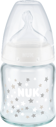 Babyflasche aus Glas First Choice, weiß, 0-6 Monate, 120 ml NUK
