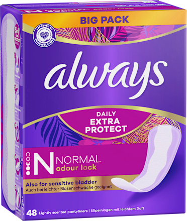 Slipeinlagen Daily Extra Protect Normal, Big Pack always