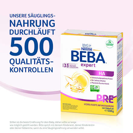 Anfangsmilch Expert HA Pre von Geburt an Nestlé BEBA