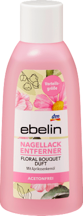 Odstranjevalec laka za nohte z oljem mareličnih pečk ebelin