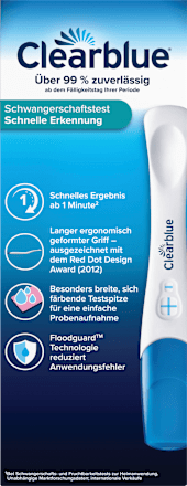 Schwangerschaftstest Schnelle Erkennung 1 Min Clearblue