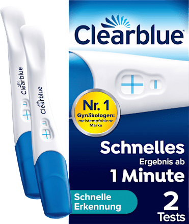 Schwangerschaftstest Schnelle Erkennung 1 Min Clearblue