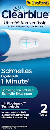 Schwangerschaftstest Schnelle Erkennung 1 Min Clearblue