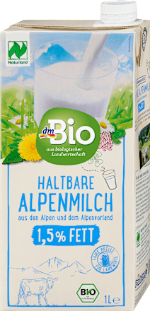 Dugotrajno alpsko organsko mleko - 1,5% mlečne masti dmBio