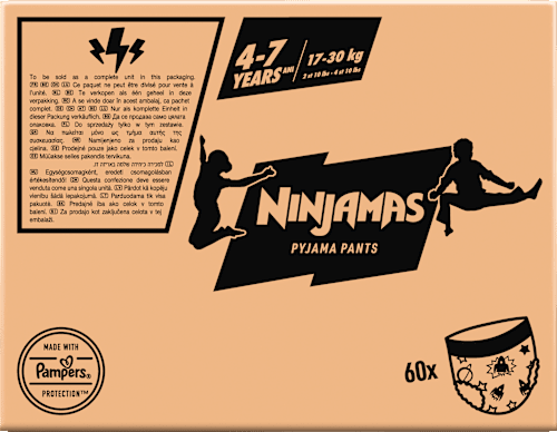 Pyjama Pants Jungen 4-7 Jahre, Monatsbox Ninjamas