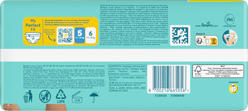 Windeln Premium Protection Gr.5 Junior (11-16 kg), Big Pack Pampers