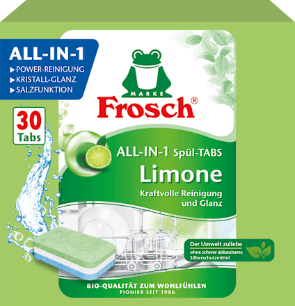 Geschirrspül-Tabs All-in-1 Limone Frosch