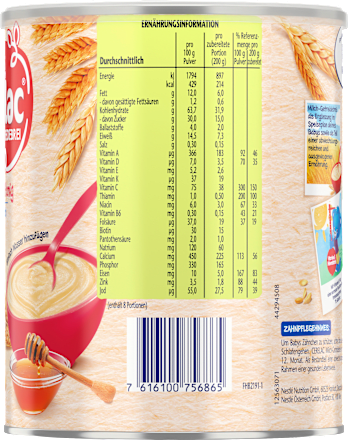 Getreidebrei Milch Cerelac Weizen & Honig ab dem 12. Monat Nestlé Cerelac