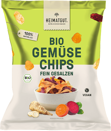 Bio zelenjavni čips, soljen HEIMATGUT