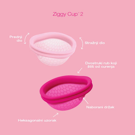 Ziggy Cup 2 menstrualna čašica – veličina B INTIMINA