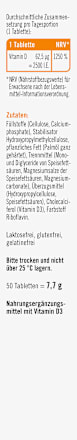 Vitamin D3 2500 I.E. Tabletten 50 St taxofit