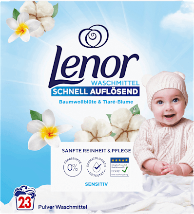 Vollwaschmittel Pulver Sensitiv  Lenor