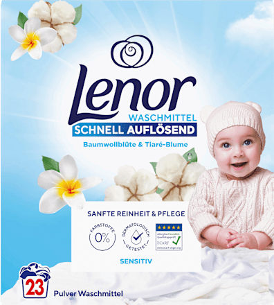 Vollwaschmittel Pulver Sensitiv  Lenor