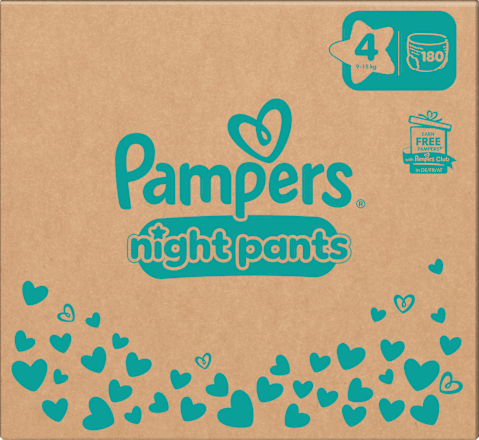 Baby Pants night Baby Dry Gr. 4 (9-15 kg), Monatsbox Pampers