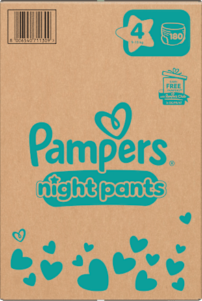 Baby Pants night Baby Dry Gr. 4 (9-15 kg), Monatsbox Pampers