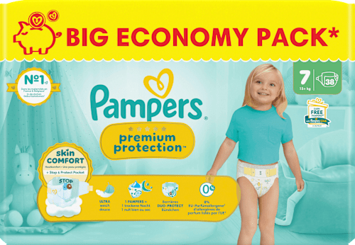 Windeln Premium Protection Gr. 7 XL (15+ kg) Big Pack Pampers