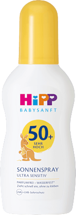Sonnenspray Kids ultra sensitiv LSF 50+ HiPP Babysanft