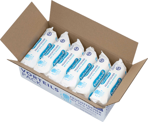 Salviette umidificate 99% di acqua confezione risparmio babylove