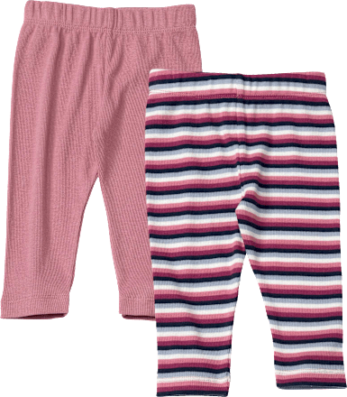 Leggings mit Ringel-Muster, rosa, Gr. 128 ALANA