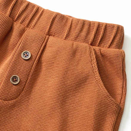 Jogginghose mit Waffel-Struktur, braun, Gr. 92 ALANA