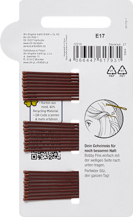 Wsuwki do włosów Midi brązowe ebelin