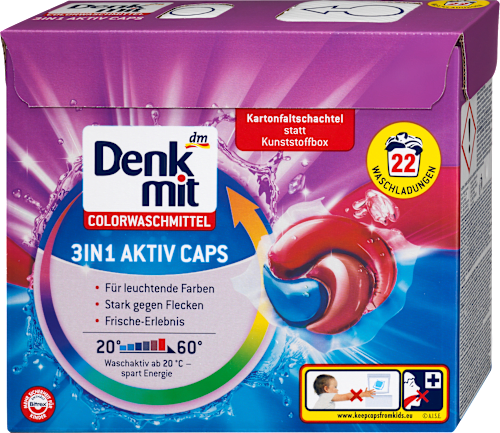 3IN1 ACTIVE CAPS - detergent u kapsulama za pranje šarenog veša Denkmit