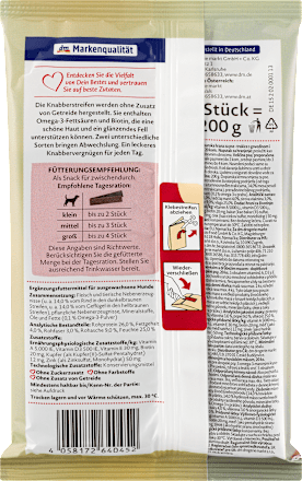 Strisce snack di pollame e manzo per cani DEIN BESTES