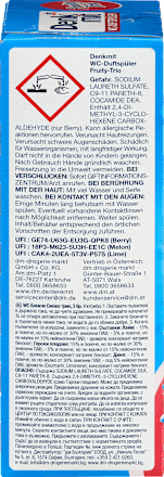 WC-öblítő és -illatosító kosárral Fruity-Trio, bogyós gyümölcs, dinnye és lime illattal Denkmit