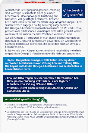 Omega-3 1400 Kapseln 30 St Doppelherz