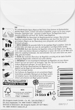 XRESS Manicure samolepljive folije za nokte - 042 trend !t up