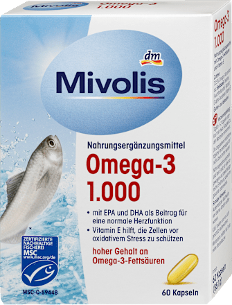 kapsle Omega-3 1000mg Mivolis
