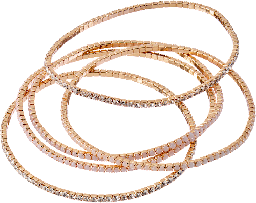 Armbänder elastisch mit Glitzersteinchen ebelin