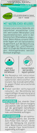 Anti-Pickel-SOS-Serum Heilerde & Grüntee alverde NATURKOSMETIK