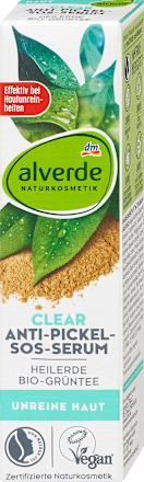 Anti-Pickel-SOS-Serum Heilerde & Grüntee alverde NATURKOSMETIK