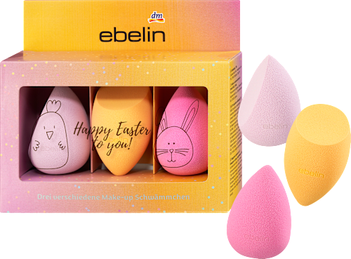 Geschenkset ebelin Make-Up Schwämmchen Happy Easter 3tlg ebelin