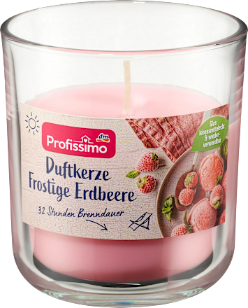 Vonná sviečka v skle – jahoda Profissimo