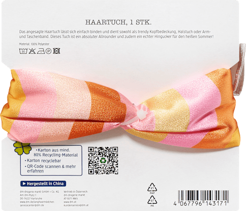 Haartuch Bandana Summer Care Langhaarmädchen