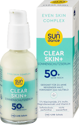 Siero viso Clear Skin+ con SPF50+ sundance