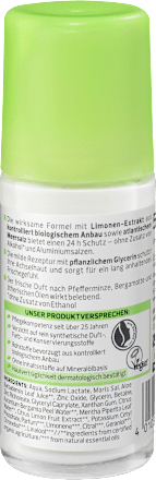 Deo Roll On Deodorant Minze Bergamotte alverde NATURKOSMETIK