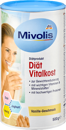 Dietetično živilo za pomoč pri hujšanju z okusom vanilje Mivolis