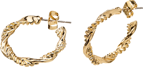 Creolen gedreht, Gold-Optik ebelin