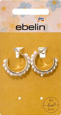 Creolen mit Perlen, Gold-Optik ebelin