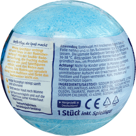 Kinder Badezusatz Badeüberraschung mit Leuchtfigur SauBär