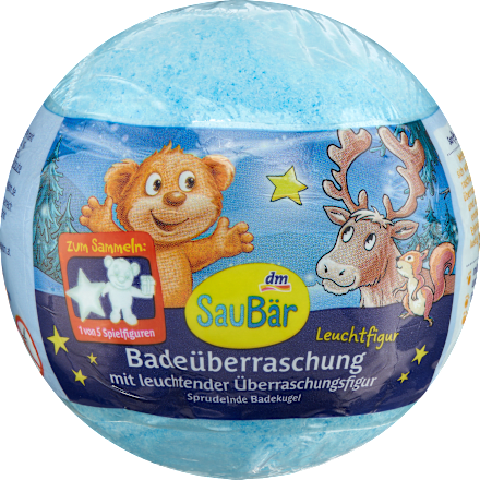 Kinder Badezusatz Badeüberraschung mit Leuchtfigur SauBär