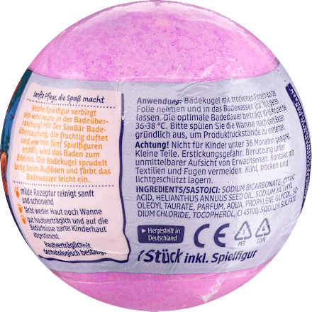 Kinder Badezusatz Badeüberraschung mit Leuchtfigur SauBär