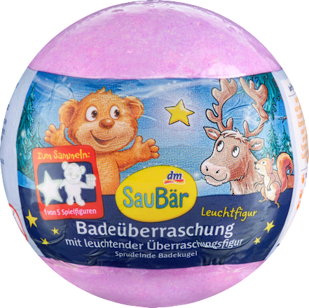 Kinder Badezusatz Badeüberraschung mit Leuchtfigur SauBär