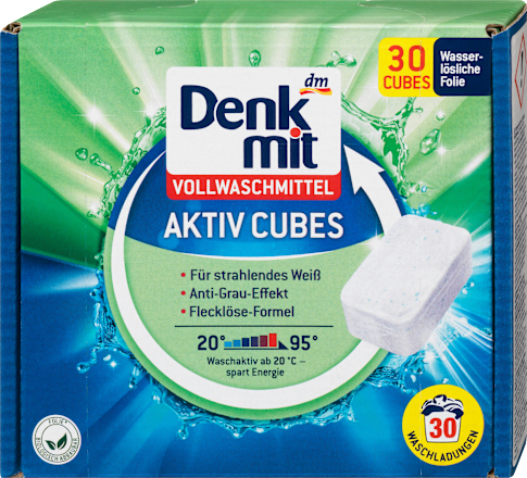 Aktiv kocke za pranje bijelog rublja, 30 komada Denkmit
